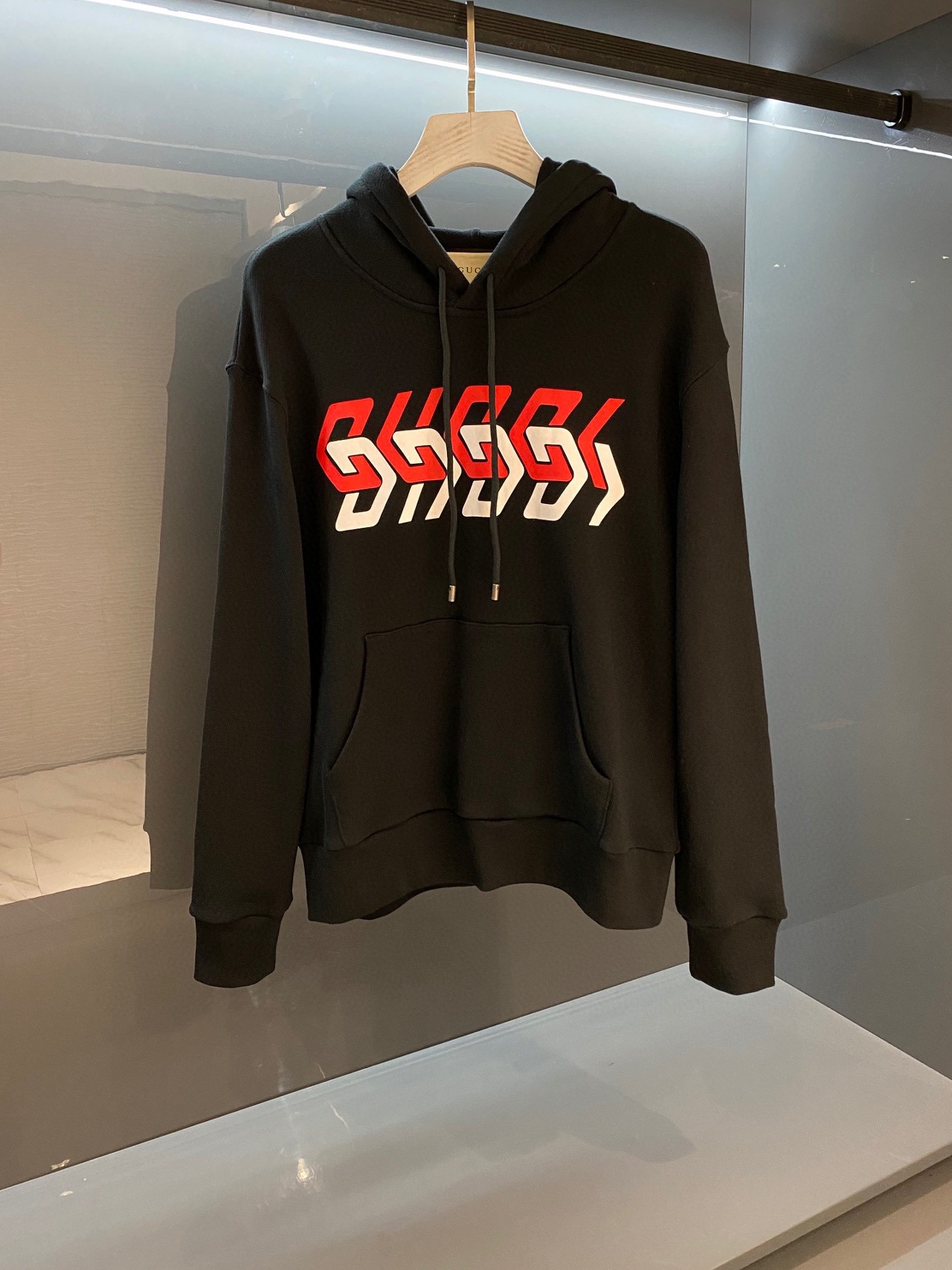  [GUCCI] 구찌 미러 프린트 저지 스웨트 셔츠 후드 티셔츠 681210 XJDV3 1152