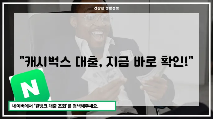 캐시벅스 대출 서비스 개요