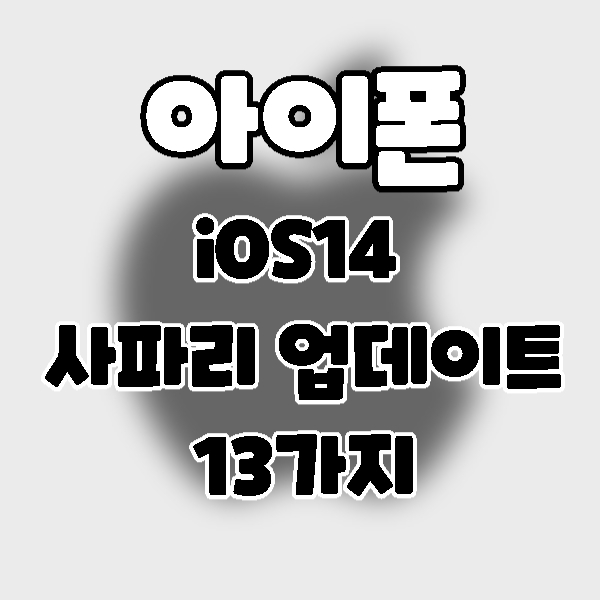  iPhone/iOS14] 아이폰 사파리의 새로운 기능 13가지