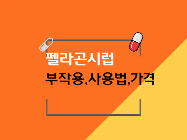 펠라곤시럽 안내 이미지