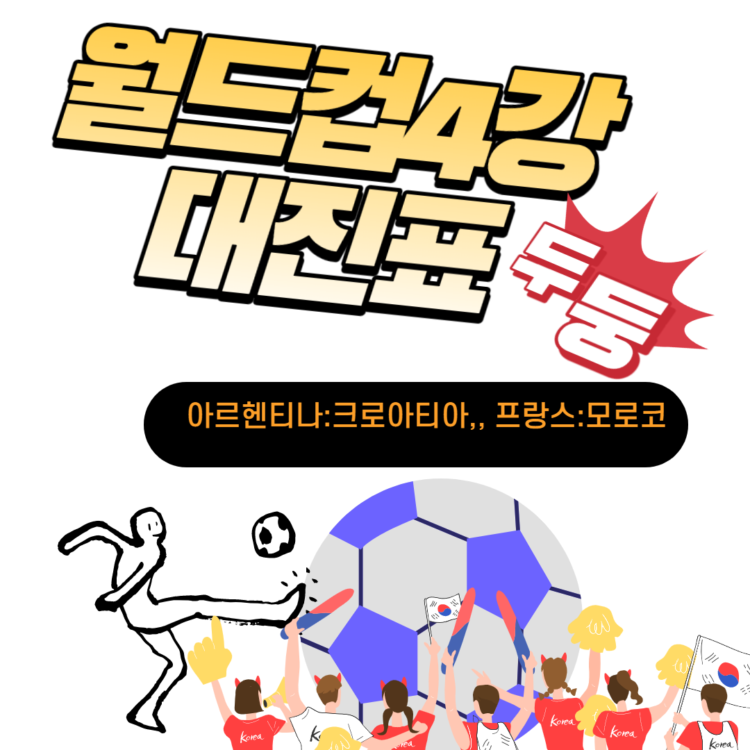  월드컵 4강대진표 알아보자