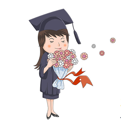  졸업 그림 일러스트 이미지