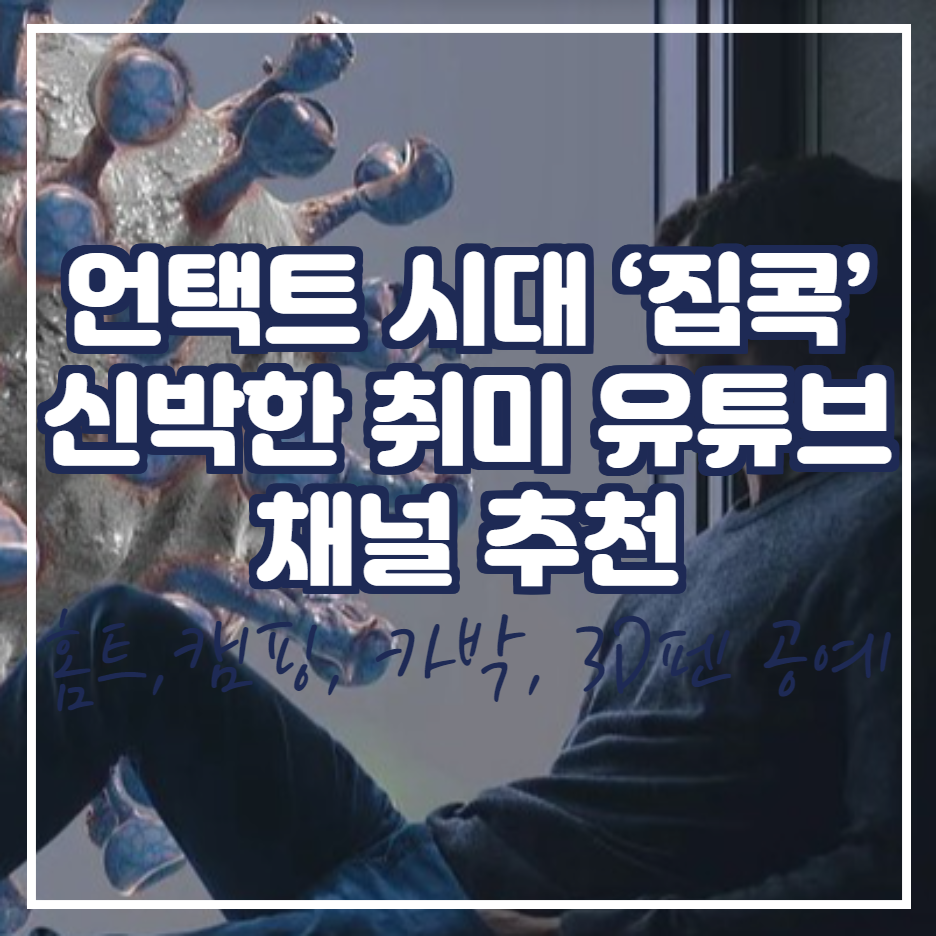  Nice PaPa와 세상의 꿀팁[언택트 시대 ‘집콕’ 돕는 신박한 취미 유튜브 채널 추천(홈트,홈트, 캠핑, 카박, 3D펜 공예 )]