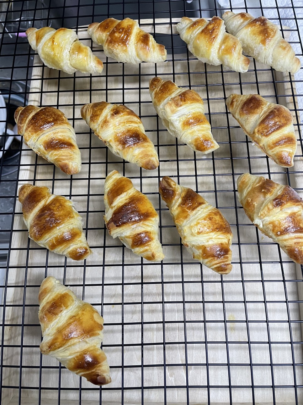 ㅋㅋㅋ 왜 실패하는가 ㅠ 크로와상 생지로 빵굽기 11