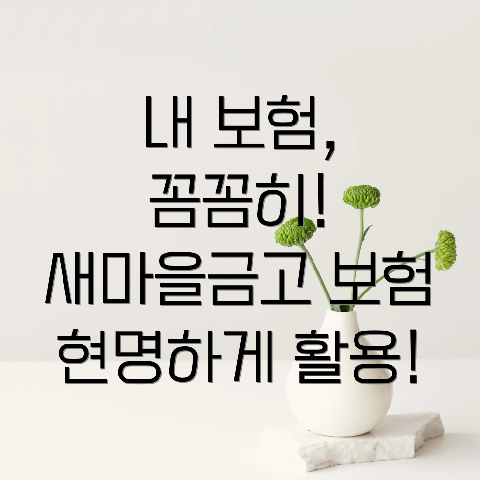 새마을금고보험조회