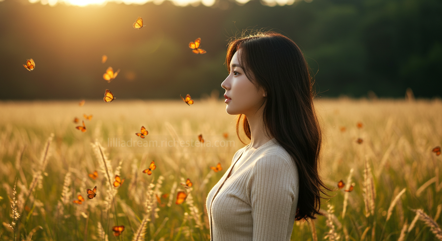 예쁜 나비를 잡는 꿈
