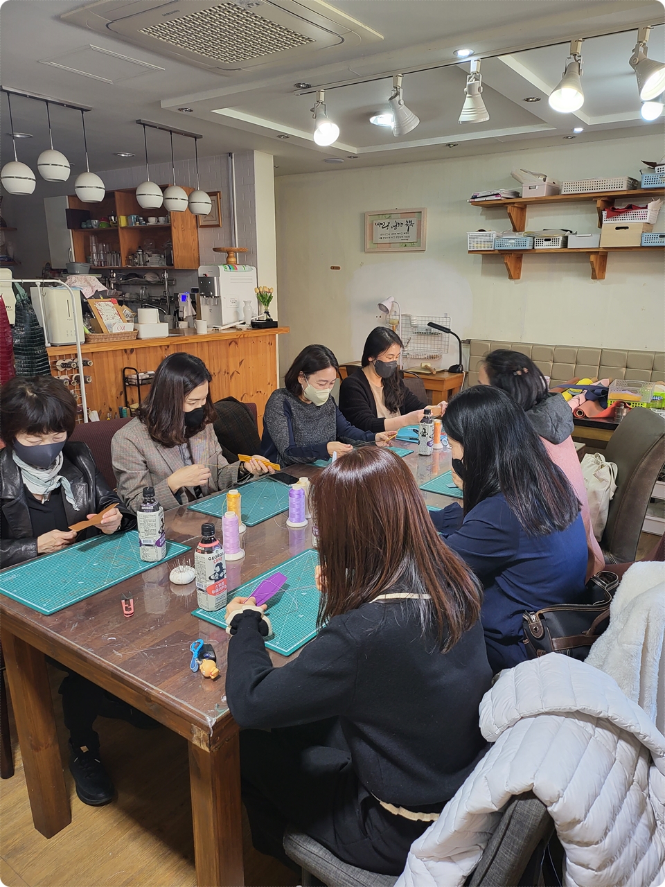  포항 통합교육 수업 전문성 향상을 위한 연수 가죽공예 클래스 키링 만들기 [포항 오유가죽공방]