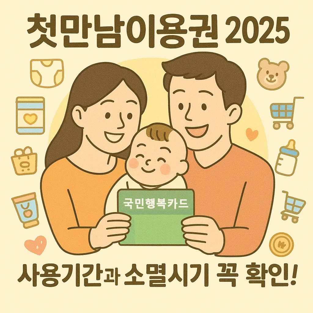 첫만남이용권 2025 사용기간 사용기한 소멸 시기