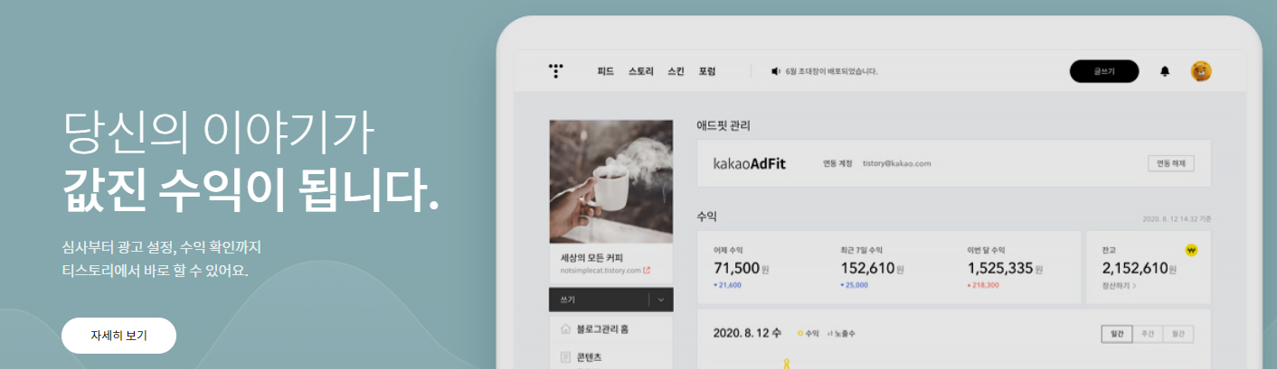  [티스토리] 블로그로 돈 버는 여러가지 방법 - 광고 (애드센스 승인 팁)