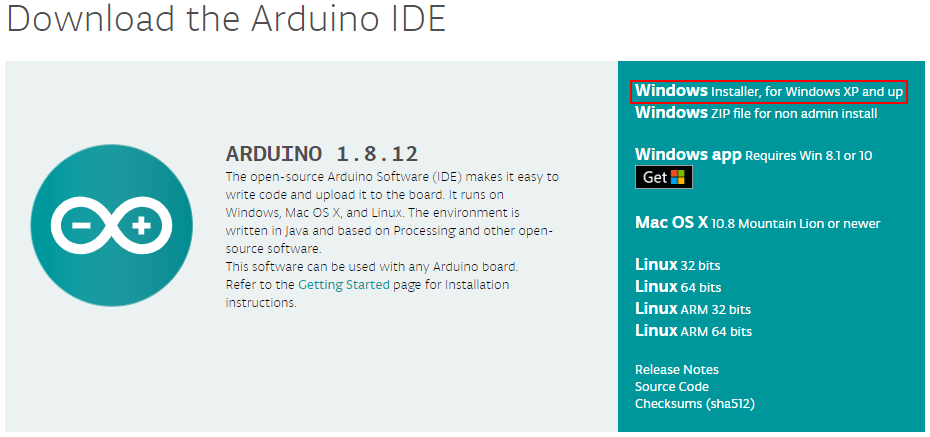 코더제로 유니티 시리얼통신 아두이노 Arduino Download the Arduino IDE