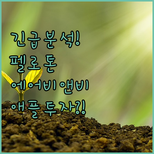 긴급분석! 펠로톤, 에어비앤비, 애플