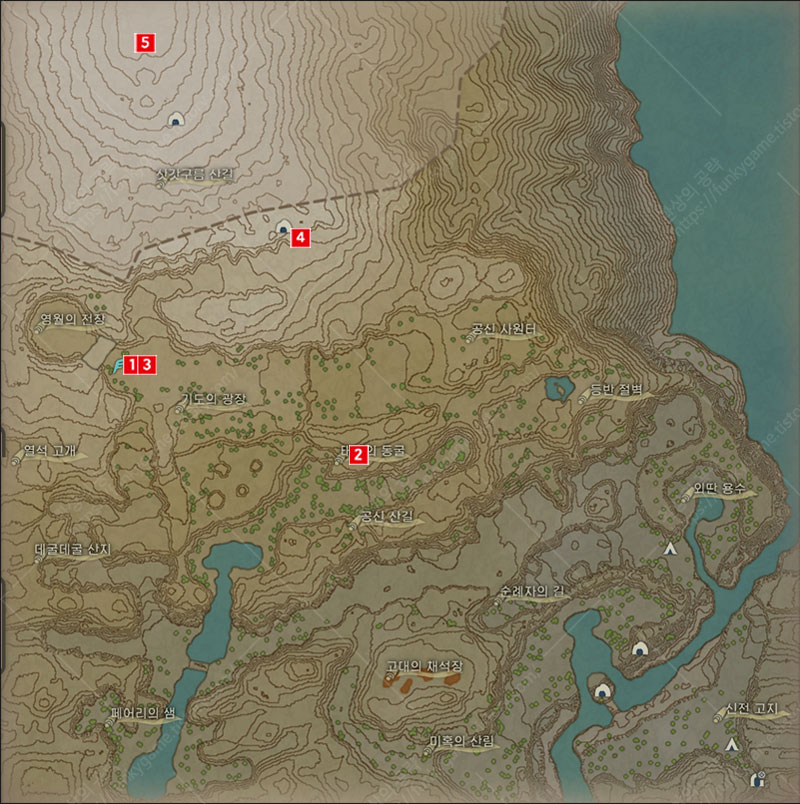 메인18-1 천관산 기슭 지도 이미지