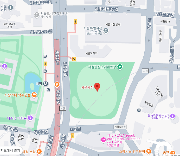 행사 장소 지도