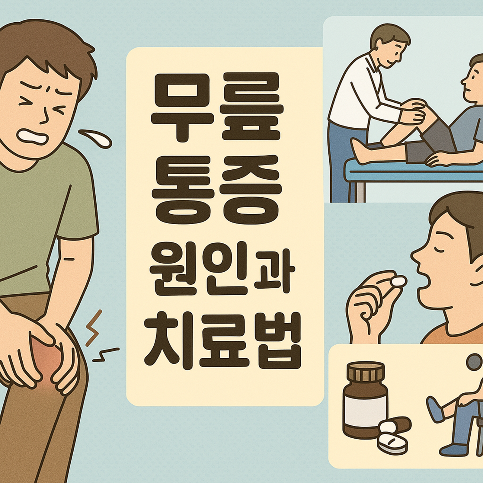 무릎 통증 원인과 치료법