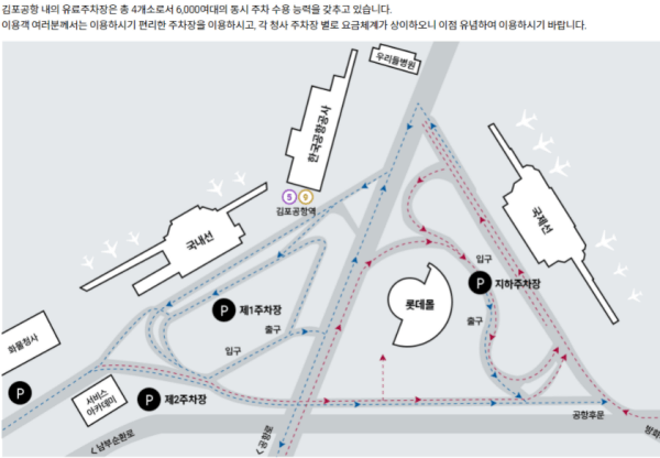 김포공항-주차장위치