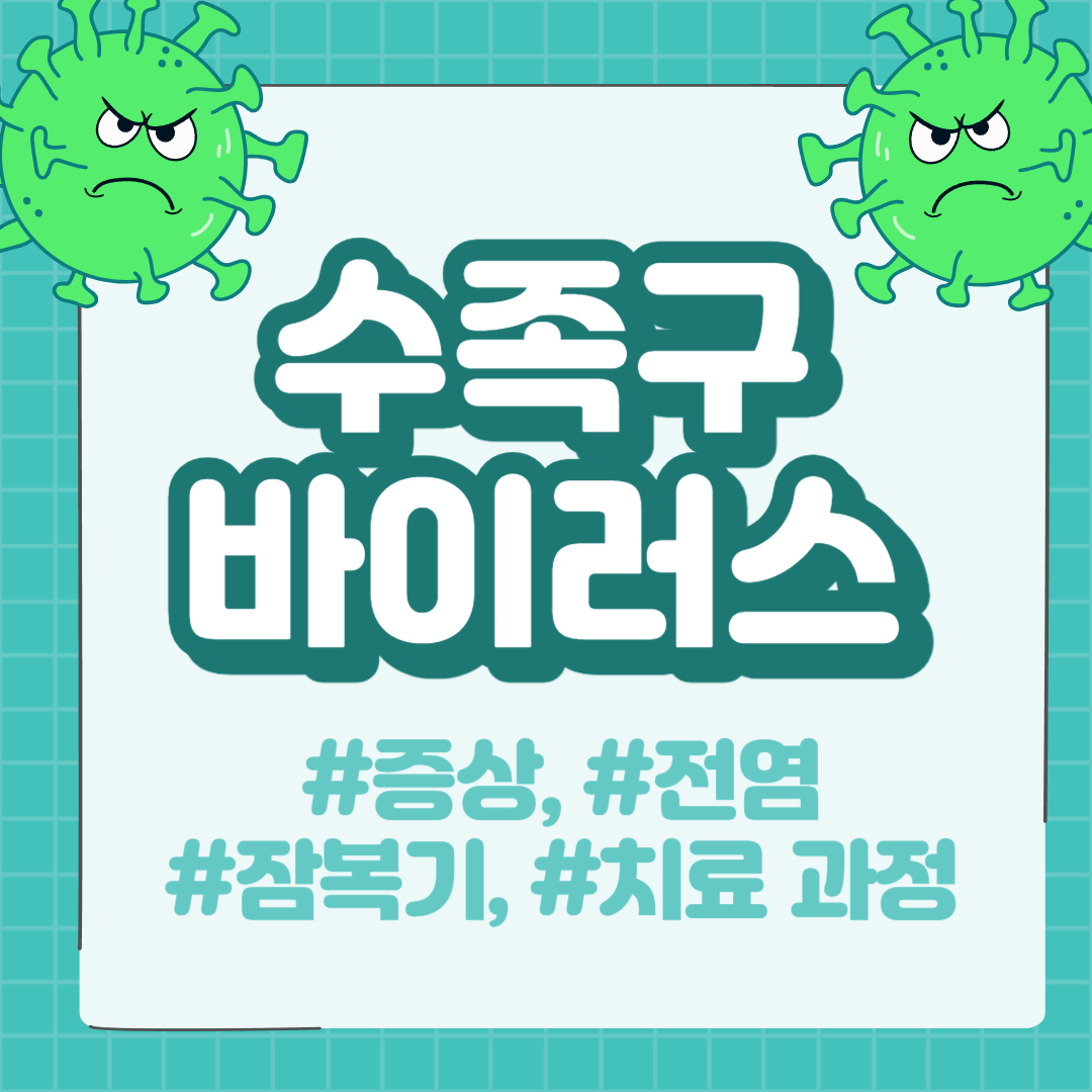  [질병 정보] 수족구 증상 및 잠복기, 전염, 약, 재감염 치료 과정