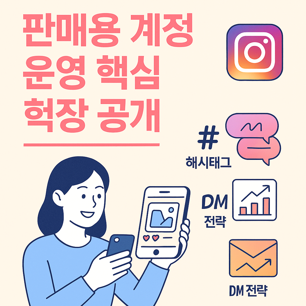 인스타그램 판매용 계정 운영 가이드