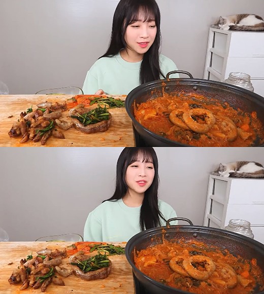  쯔양 "이런 적 없었는데, 죄송" 먹방 중 돌연 음식 남겼다…왜?