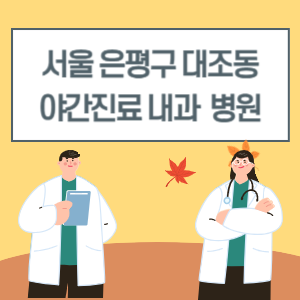 은평구 대조동 야간진료 내과 병원 리스트 (18시 이후 늦게까지하는 병원)