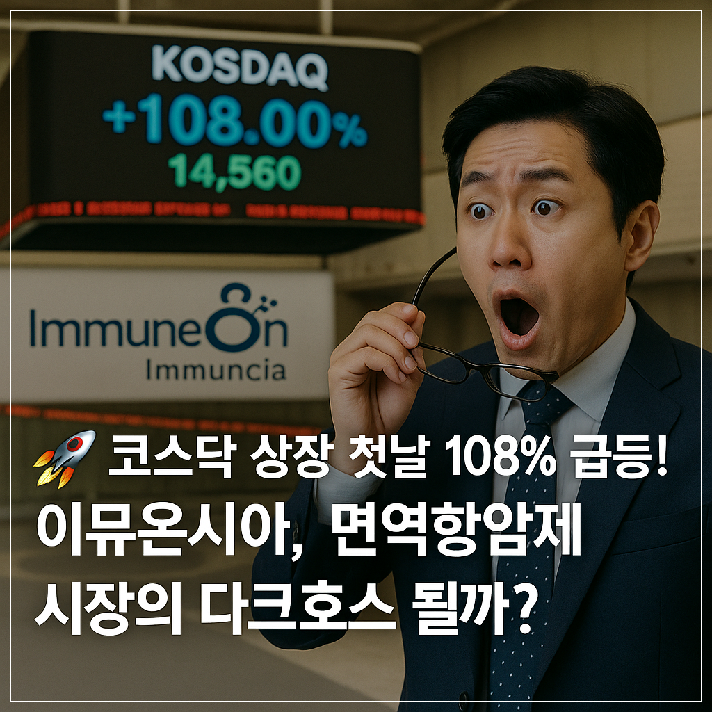 코스닥 상장 첫날 108% 급등