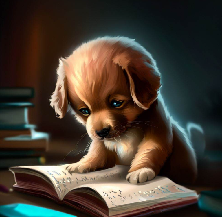 독서하는_강아지