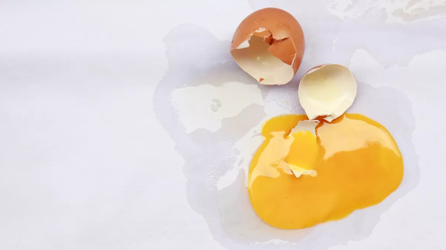 바닥에 엎질러진 달걀(이미지 출처: Shutterstock)