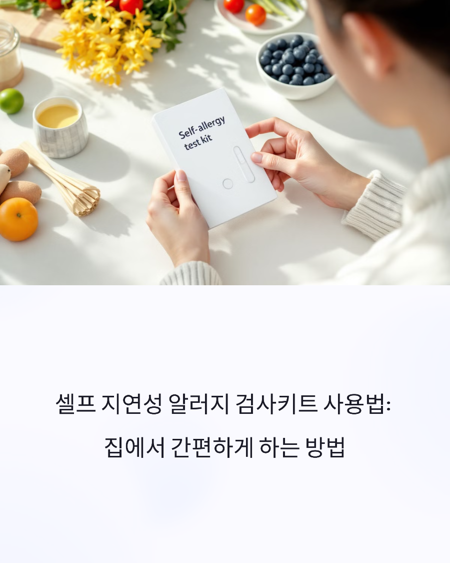 셀프 지연성 알러지 검사키트 사용법: 집에서 간편하게 하는 방법