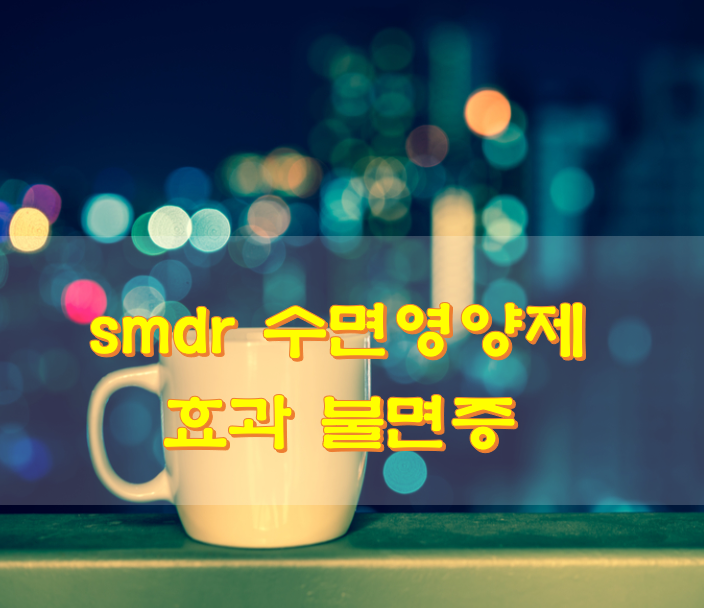  smdr 수면영양제 효과 불면증