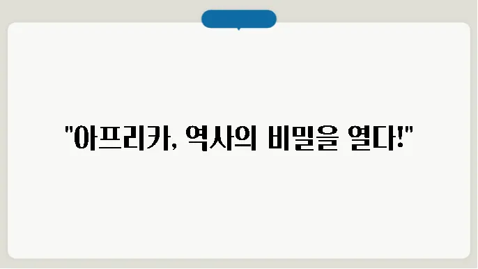 남아프리카의 현재와 미래