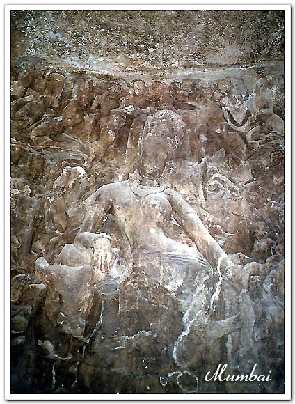 뭄바이-엘레판타-동굴내부조각