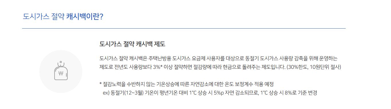 도시가스절약캐시백