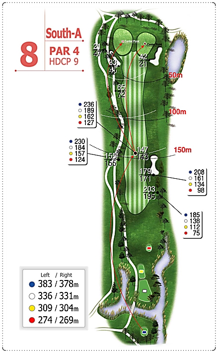 무안CC 남 A 코스 8번 홀