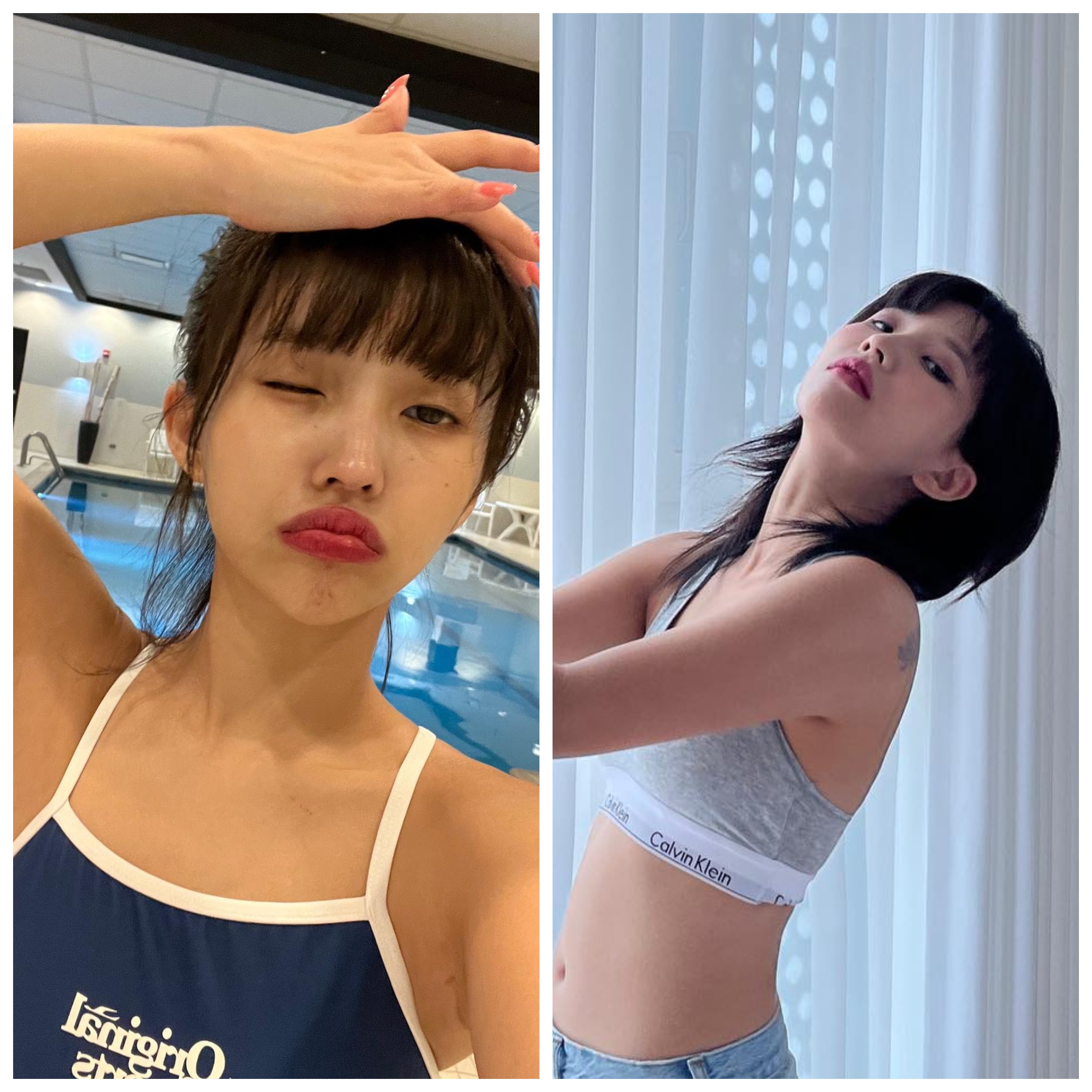  여자아이들 전소연 인스타그램 사진 CK&수영복