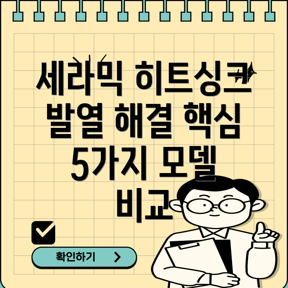 세라믹히트싱크발열해결의핵심5가지모델비교분석