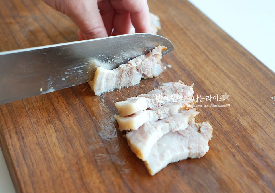 만들기 삼겹살수육 보쌈김치 맛있게~ 무수분 수육 보쌈 무김치