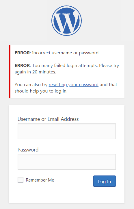 limit login attempts reloaded example