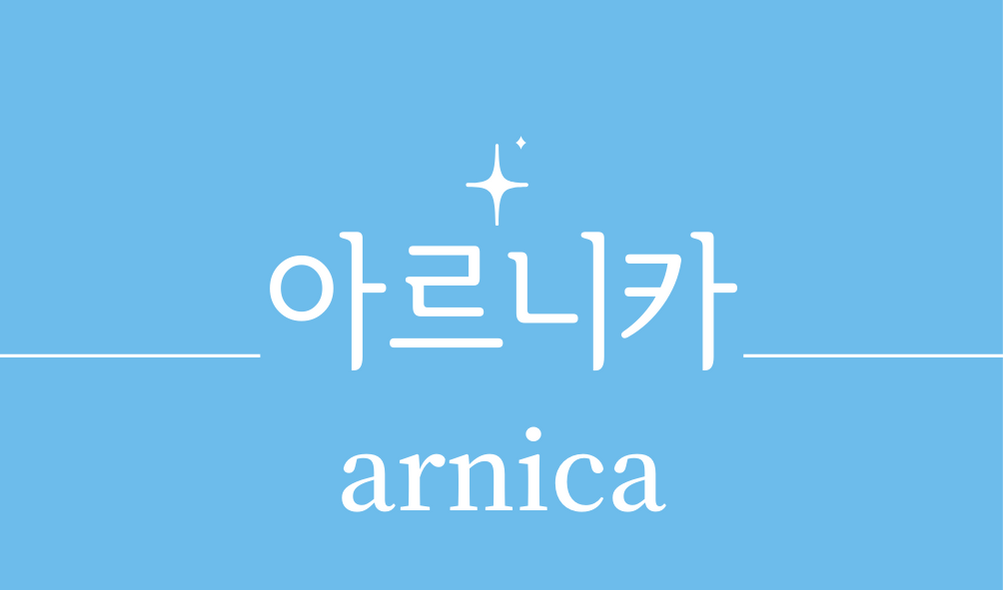 &#39;아르니카(arnica)&#39;