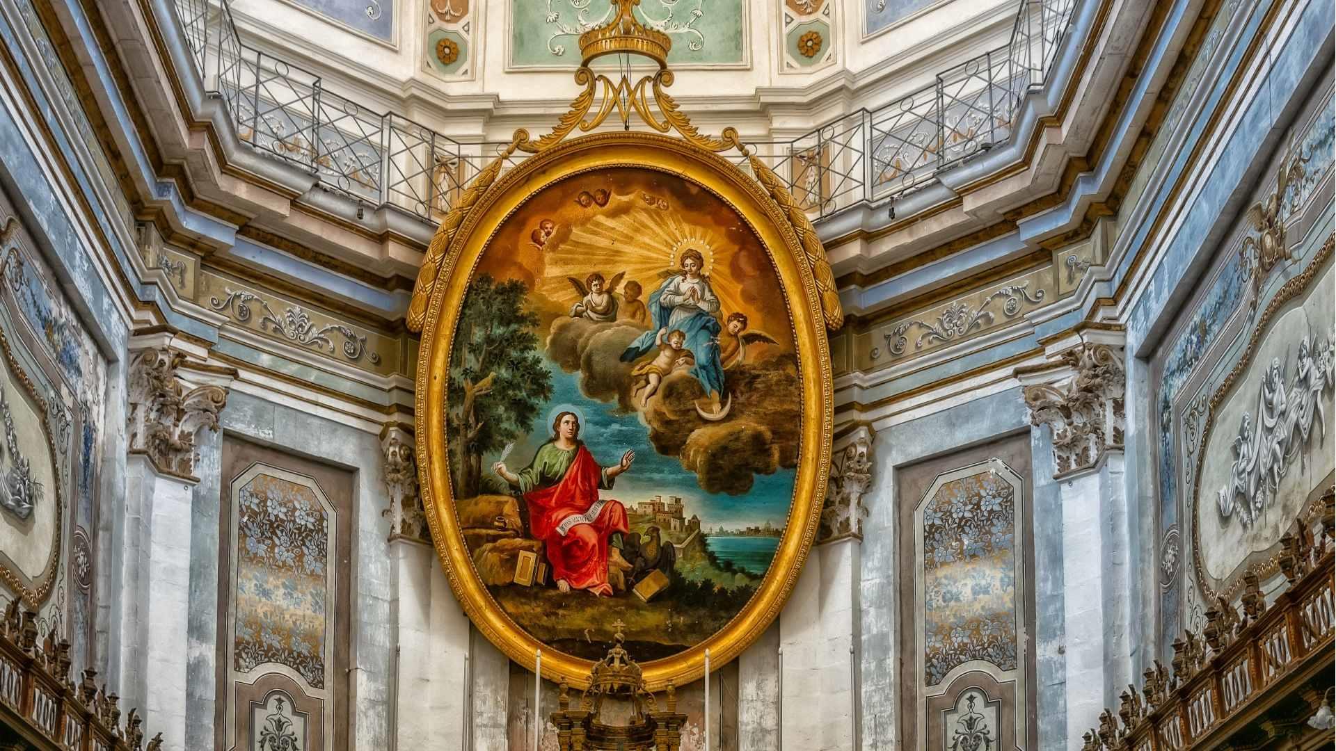 Church interior wallpaper