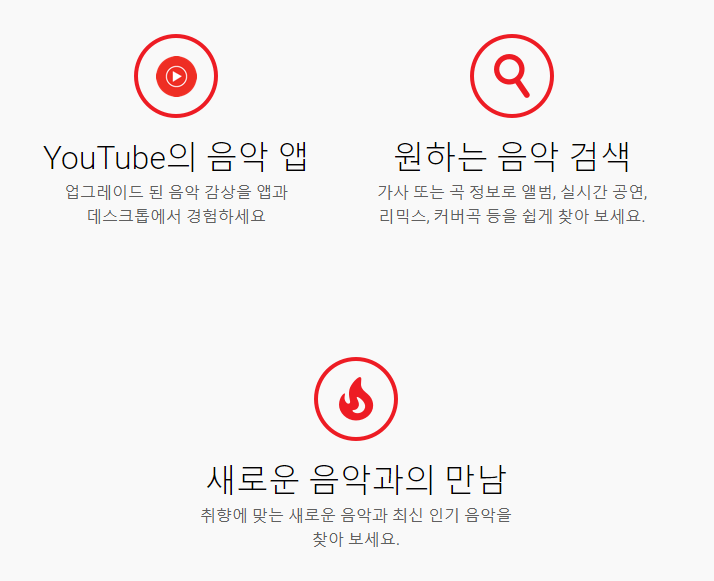 유튜브 뮤직 특징