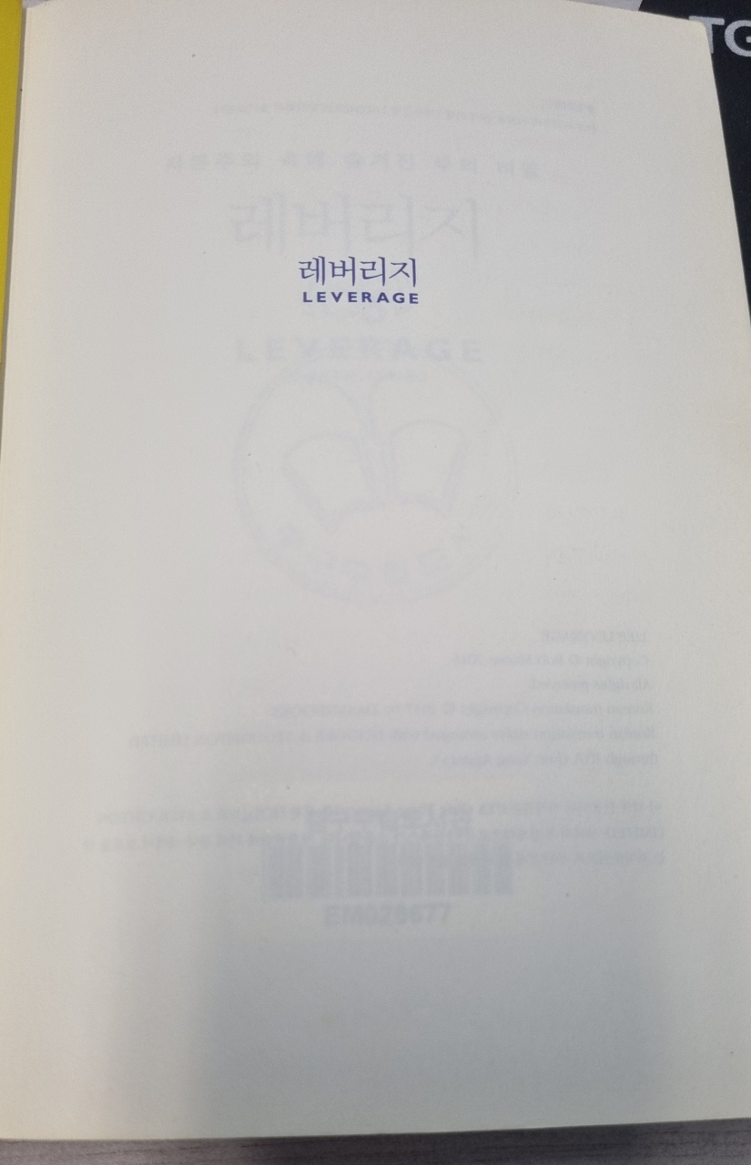  레버리지 책 리뷰2