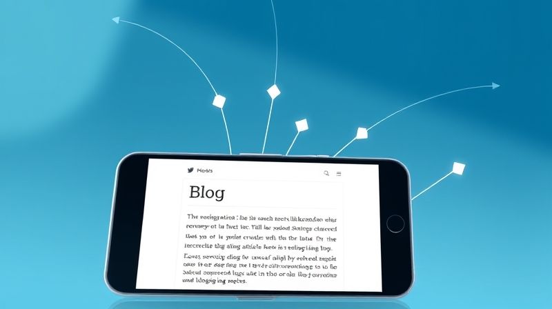 티스토리 블로그의 모바일 최적화 및 내부 링크 구조화를 보여주는 이미지