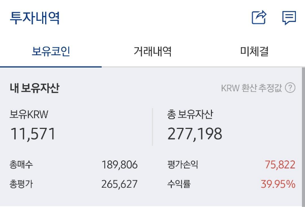  터틀트레이딩 수강 후 코인, 주식, 해외선물 투자현황