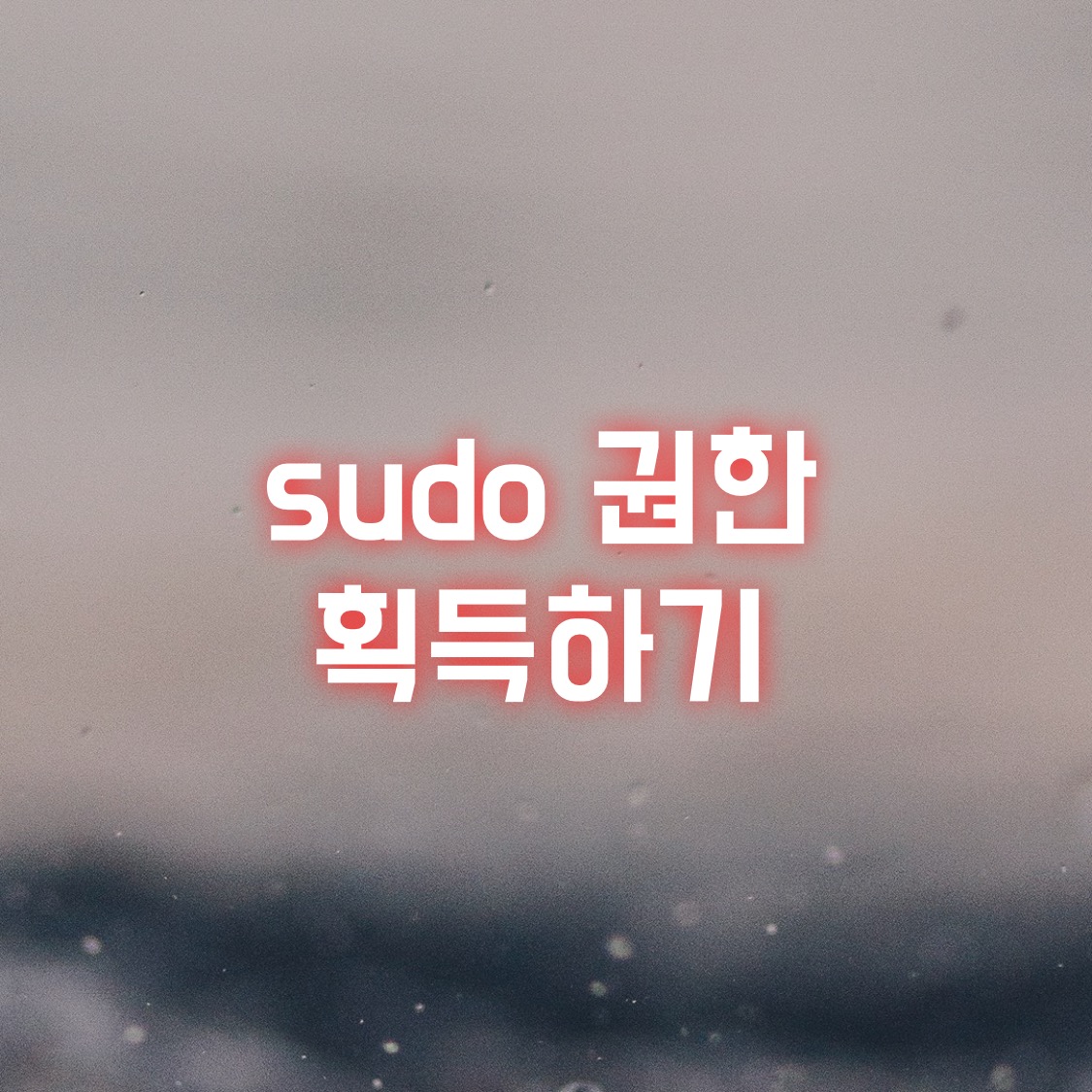  sudo 권한 획득하기