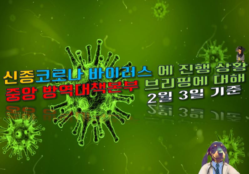  신종 코로나바이러스에 진행 중앙방역대책본부브리핑, 진행방향