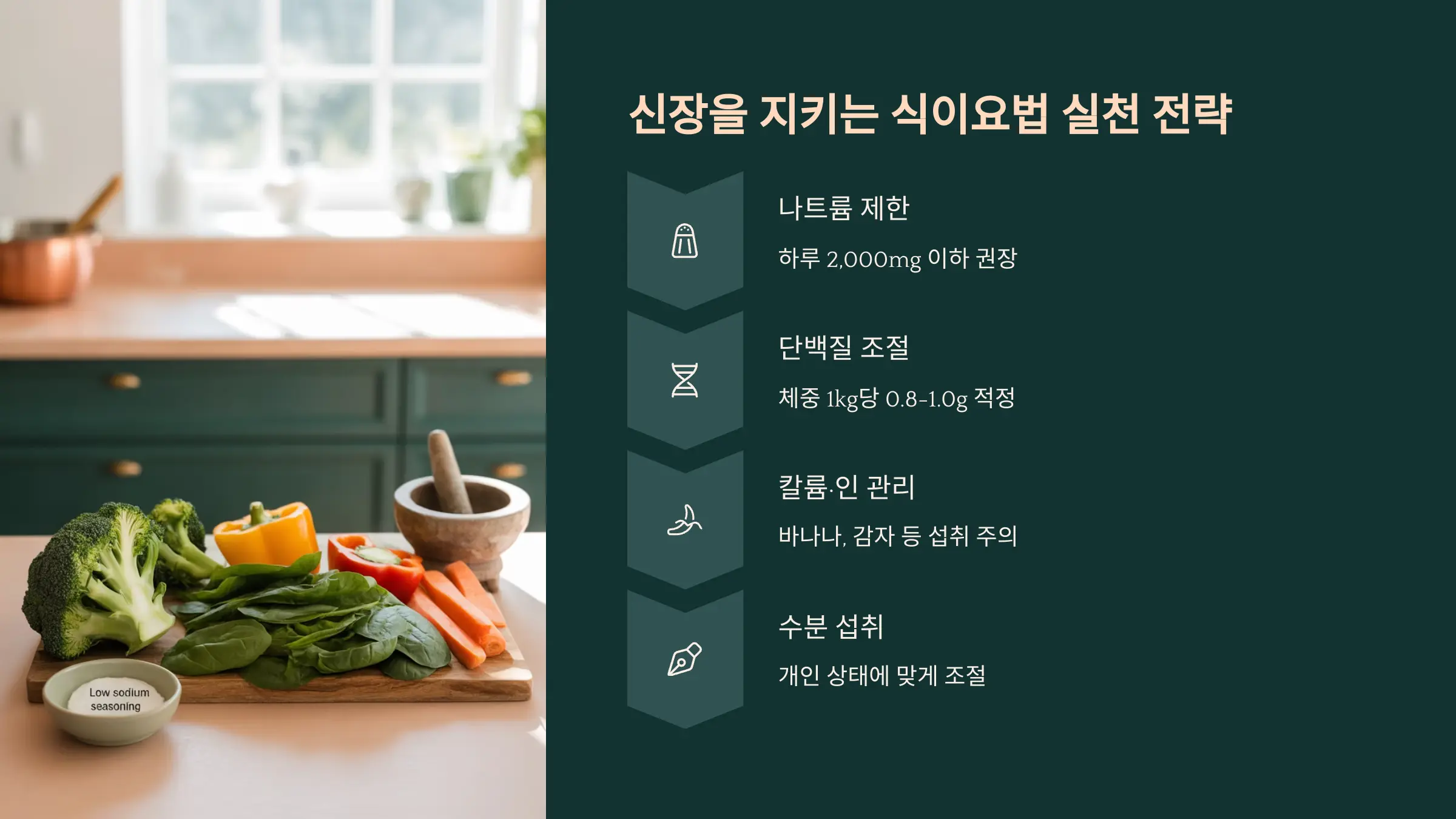 신장을 지키는 식이요법 실천 전략