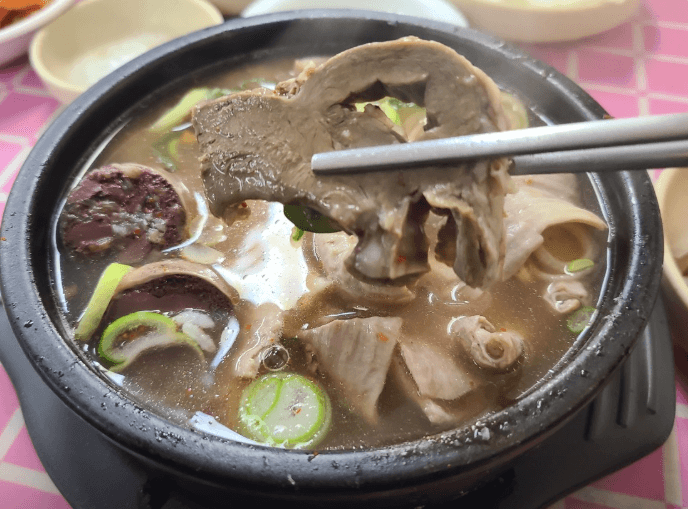 6시 내고향 곡성기차마을시장 순대국밥 맛집 곡성한일순대국밥