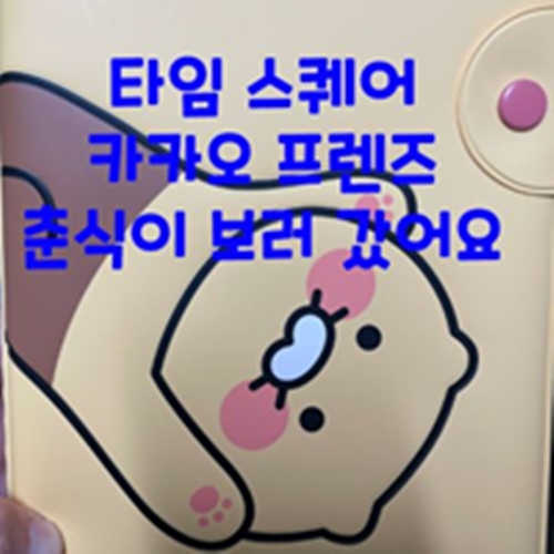  타임 스퀘어 카카오 프렌즈 춘식이 보러 갔어요
