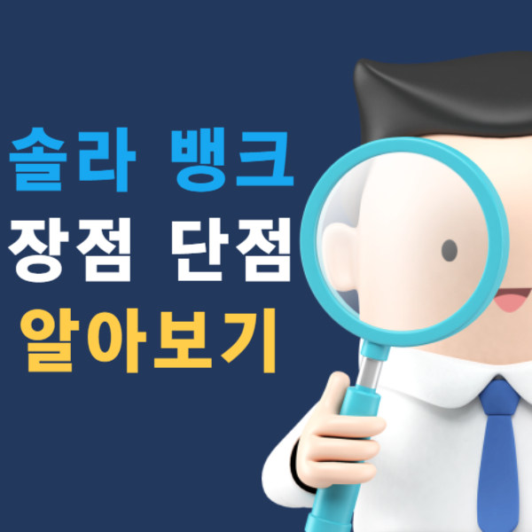 솔라 뱅크 장점 단점