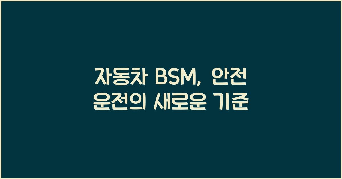 자동차 bsm