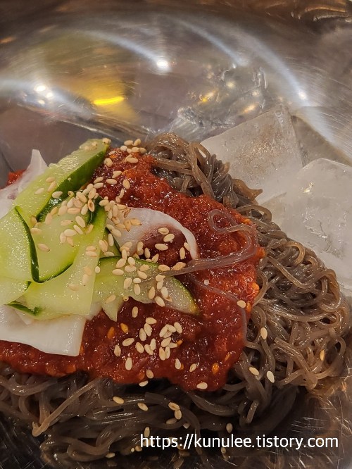 진미숯불닭갈비비냉